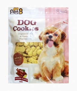 Pet8 Dog Cookies Chicken Flavor 400gr