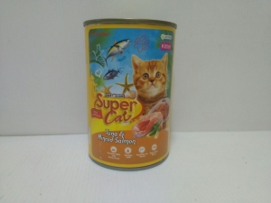 Super Cat Tuna & Minced Salmon for Kitten 400gr