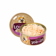 Makanan Basah / Kaleng Anjng Loveat Dogfood Chicken and Salmon 90gr
