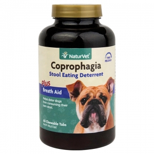 NATURVET COPROPHAGIA STOOL EATING DETERRENT PLUS BREATH AID TAB