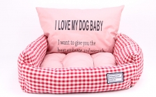 Kasur + Bantal Tidur Anjing Kucing Bobo BO-W18066 Medium 65x55x20cm