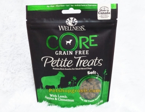 Wellness Core Dog Grain Free Petite Treats Soft Lamb Apples