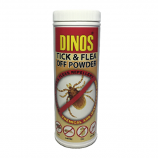 Bedak Kutu Hewan Dinos Flea & Tick off powder 80gr