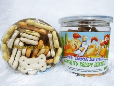 Snack Anjing Orgo Crispy Biscuit Mix ( Milk,Chicken & Cheese ) Flavor 180gr