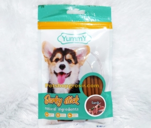 Snack Anjing Yummy Jerky Stick Lamb 70gr